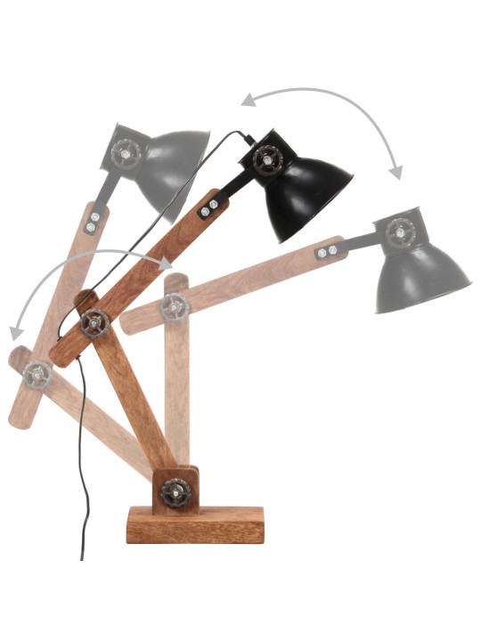 Industriální stolní lampa černá kulatá 58 x 18 x 90 cm e27