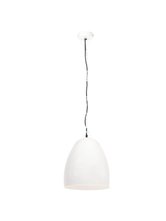 Industriální závěsné svítidlo 25 W bílé kulaté 42 cm E27