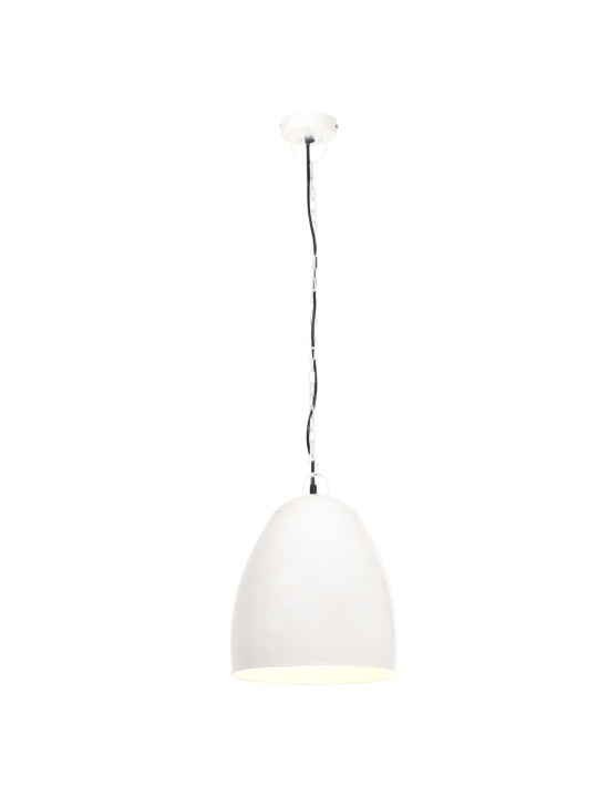 Industriální závěsné svítidlo 25 W bílé kulaté 42 cm E27