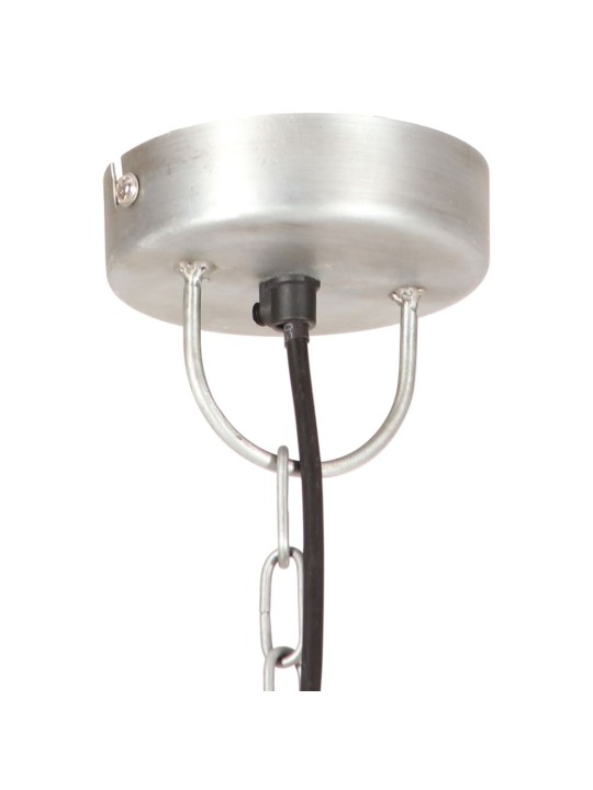 Industriální závěsné svítidlo 25 w stříbrné kulaté 32 cm e27