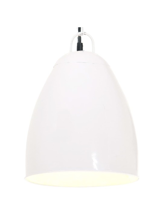 Industriální závěsné svítidlo 25 w bílé kulaté 32 cm e27