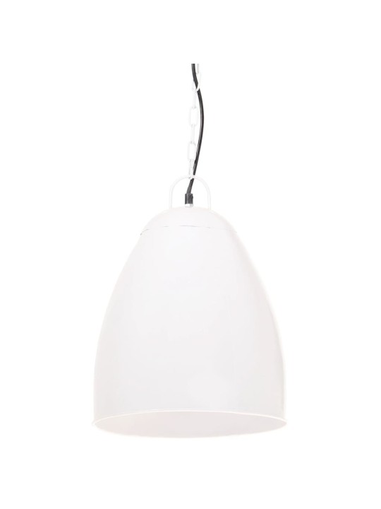 Industriální závěsné svítidlo 25 w bílé kulaté 32 cm e27