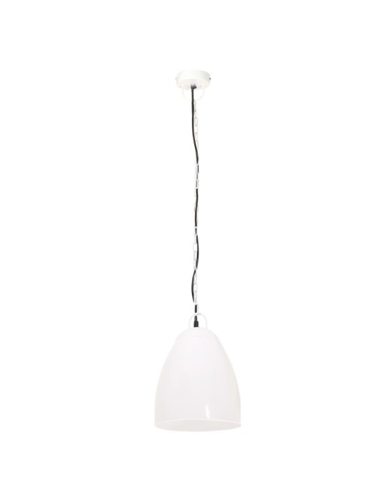 Industriální závěsné svítidlo 25 w bílé kulaté 32 cm e27