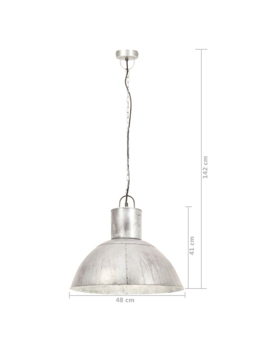 Závěsné svítidlo 25 W stříbrné kulaté 48 cm E27