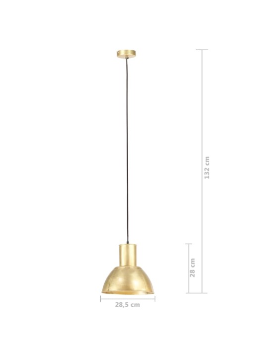 Závěsné svítidlo 25 w mosazné kulaté 28,5 cm e27