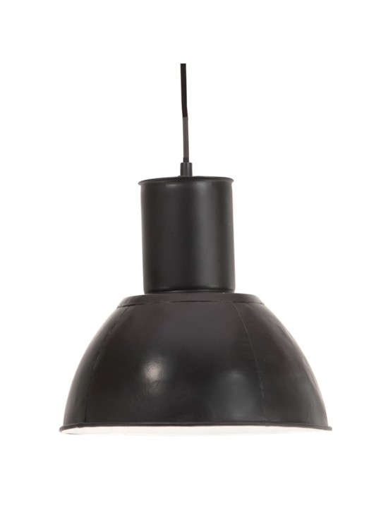 Závěsné svítidlo 25 w černé kulaté 28,5 cm e27