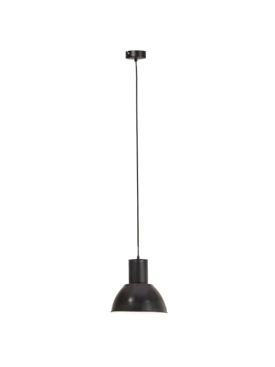 Závěsné svítidlo 25 w černé kulaté 28,5 cm e27