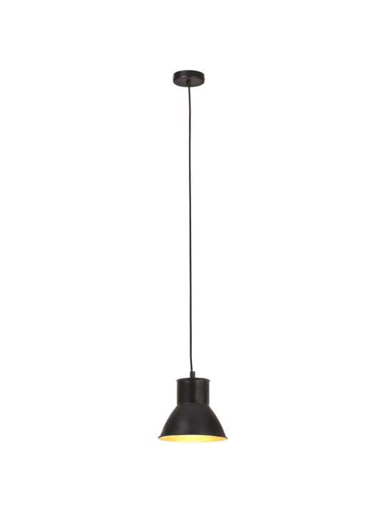 Závěsné svítidlo 25 w černé kulaté 17 cm e27
