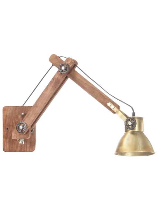 Nástěnná lampa industriální styl mosazná kulatá E27
