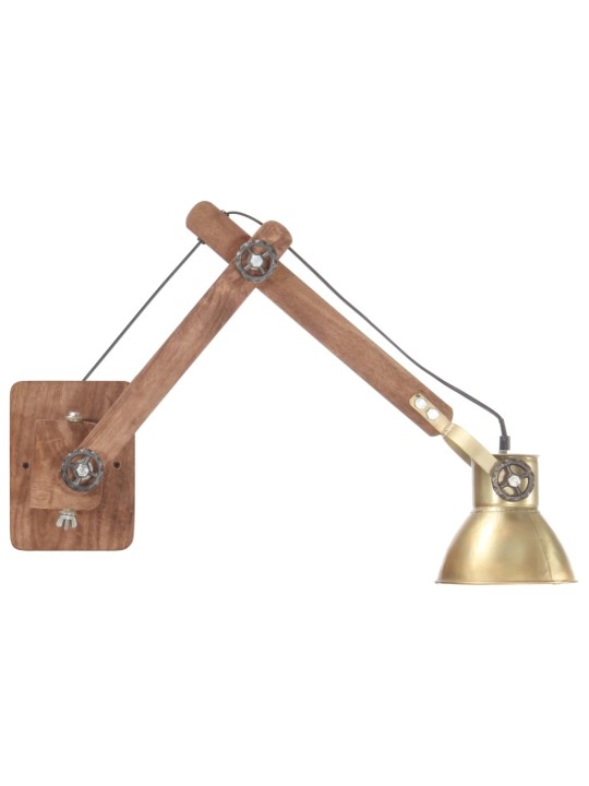 Nástěnná lampa industriální styl mosazná kulatá E27