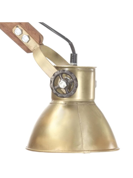 Nástěnná lampa industriální styl mosazná kulatá E27