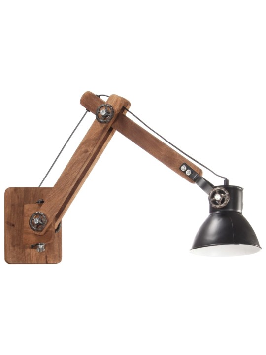 Nástěnná lampa industriální styl černá kulatá e27