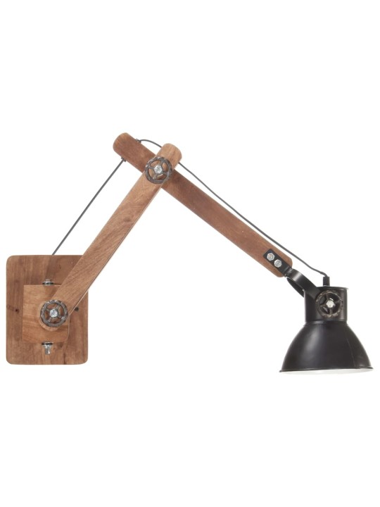Nástěnná lampa industriální styl černá kulatá e27