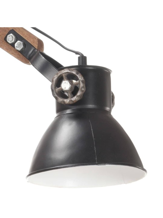 Nástěnná lampa industriální styl černá kulatá e27