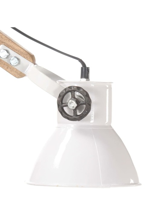 Nástěnná lampa industriální styl bílá kulatá e27