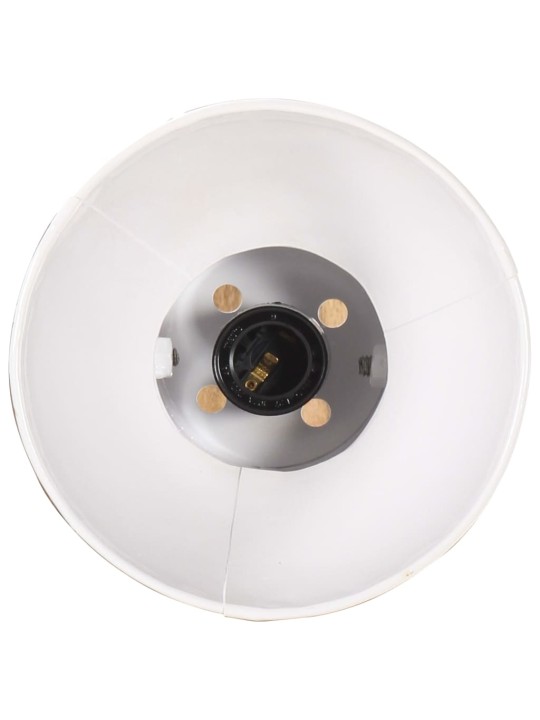 Nástěnná lampa industriální styl bílá kulatá e27