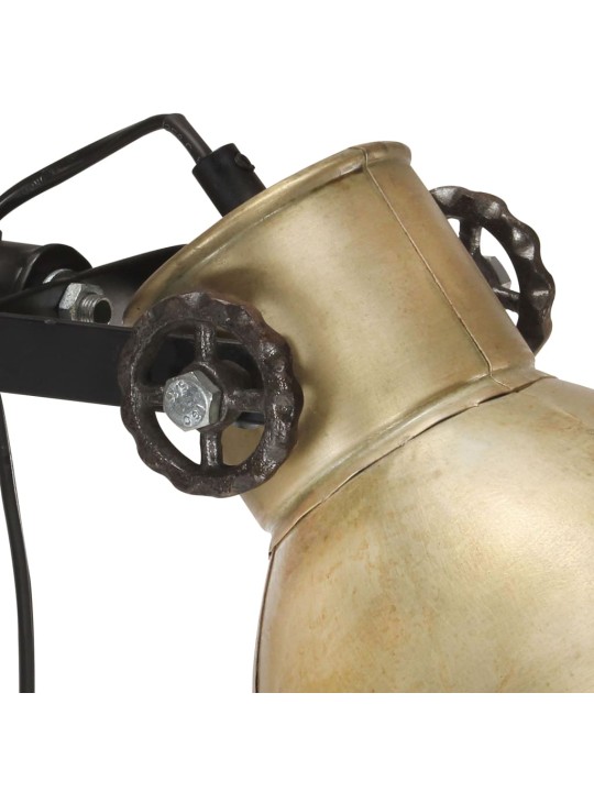 Podlahová lampa se 2 svítidly mosazná E27 litina