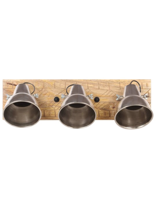 Industriální nástěnná lampa stříbrná 70 x 23 cm e27 mangovník