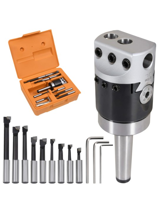 15dílný set vyvrtávacích bitů 50 mm vyvrtávací hlava MT2-F1-12