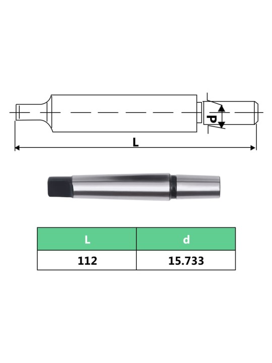Rychloupínací sklíčidlo MT2–B16 s 13mm upínacím rozsahem