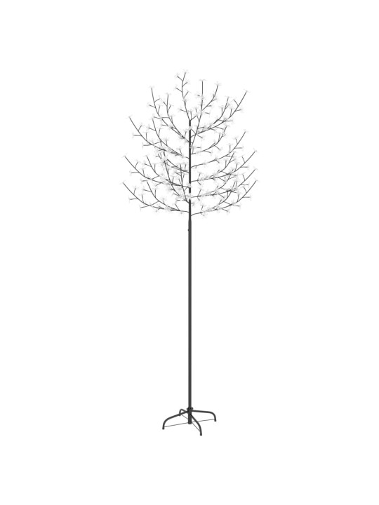 Vánoční strom 220 LED chladné bílé světlo třešňový květ 220 cm