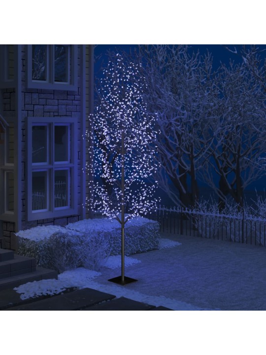 Vánoční strom 1 200 LED modré světlo třešňový květ 400 cm