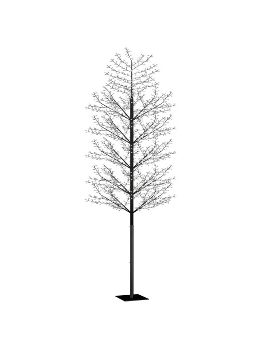 Vánoční strom 2000 LED chladné bílé světlo třešňový květ 500 cm