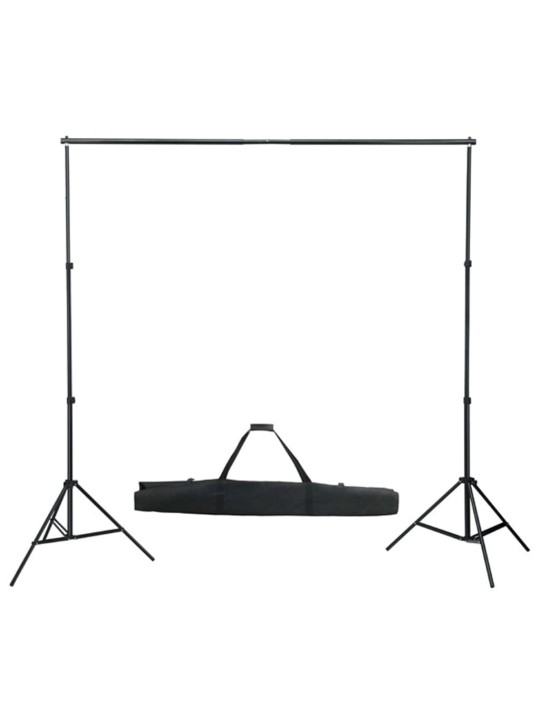 Foto studio set s fotopozadím, osvětlením a deštníky