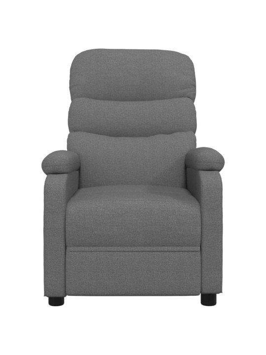 Masážní křeslo tmavě šedé textil