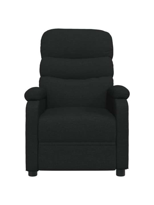 Masážní křeslo černé textil