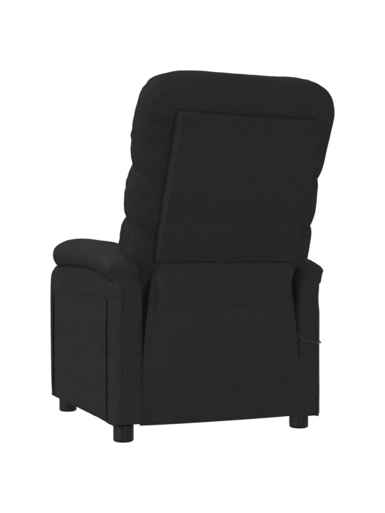 Masážní křeslo černé textil