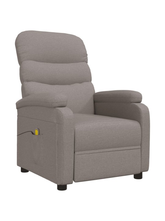 Masážní křeslo taupe textil