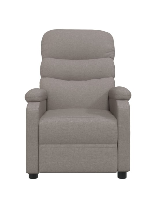 Masážní křeslo taupe textil