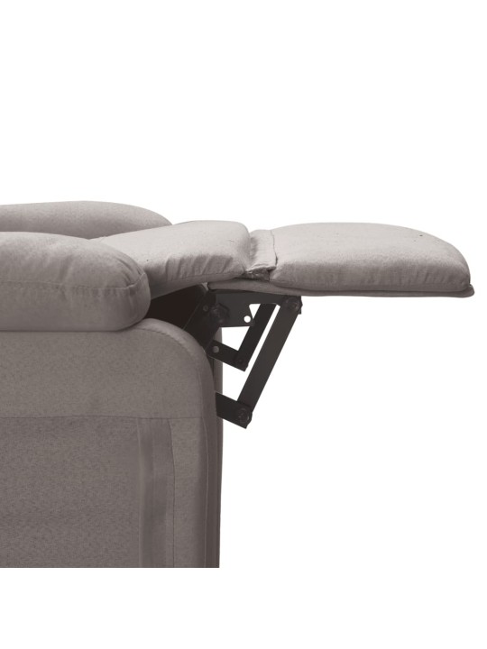 Masážní křeslo taupe textil