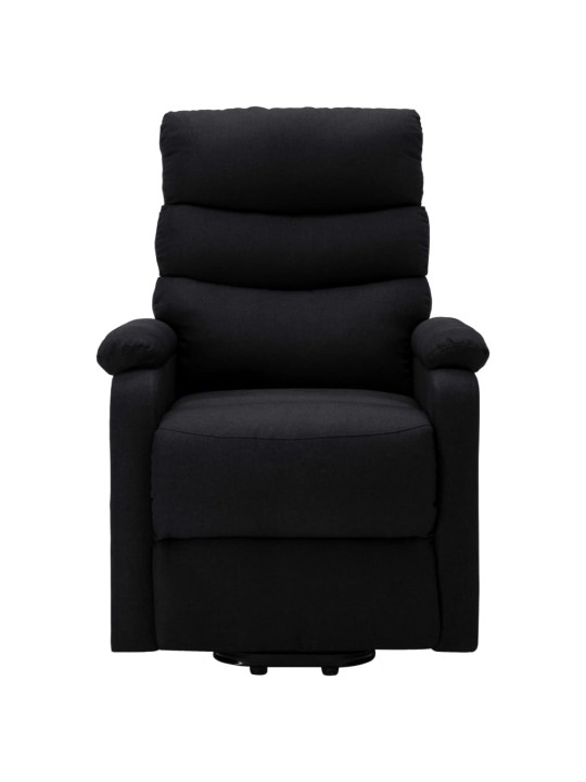Zvedací křeslo černé textil