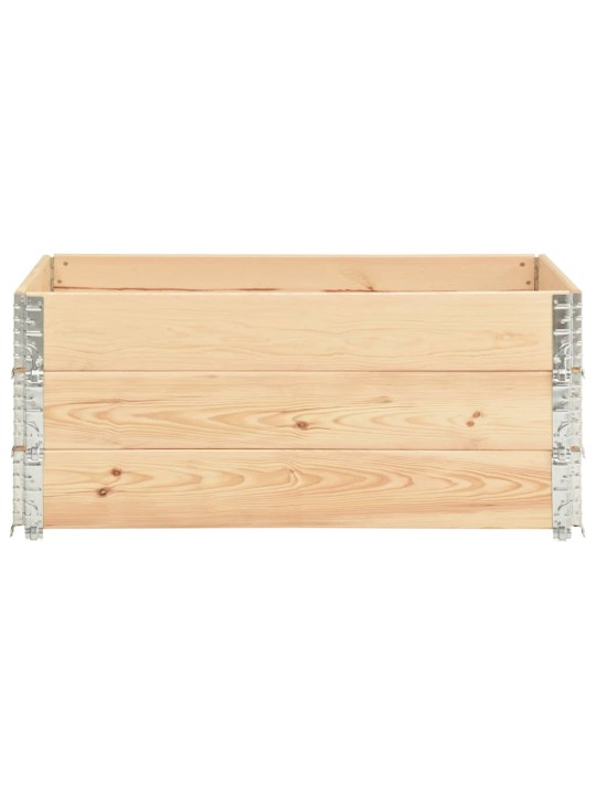 Vyvýšené záhony 3 ks 100 x 150 cm masivní borové dřevo