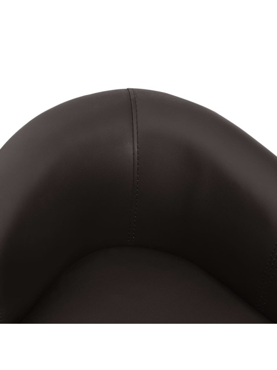 Pohovka pro psy hnědá 67 x 41 x 39 cm umělá kůže