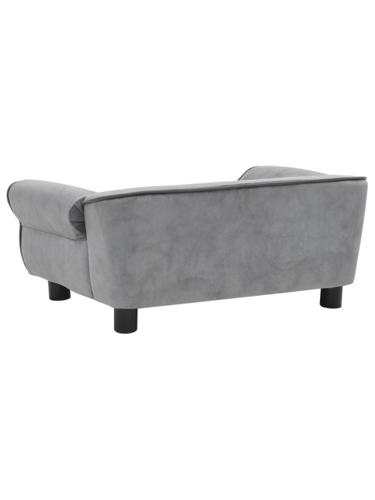 Pohovka pro psy šedá 72 x 45 x 30 cm plyš