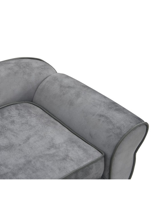 Pohovka pro psy šedá 72 x 45 x 30 cm plyš