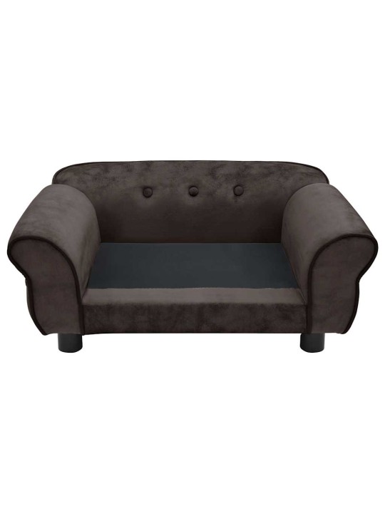 Pohovka pro psy hnědá 72 x 45 x 30 cm plyš