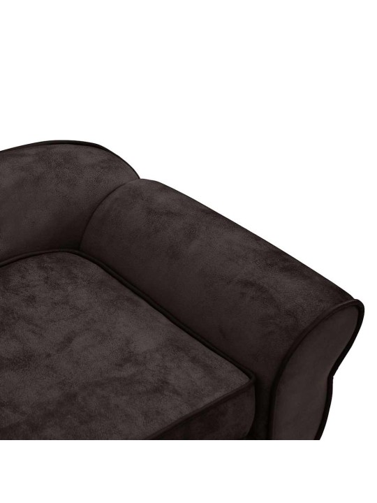 Pohovka pro psy hnědá 72 x 45 x 30 cm plyš