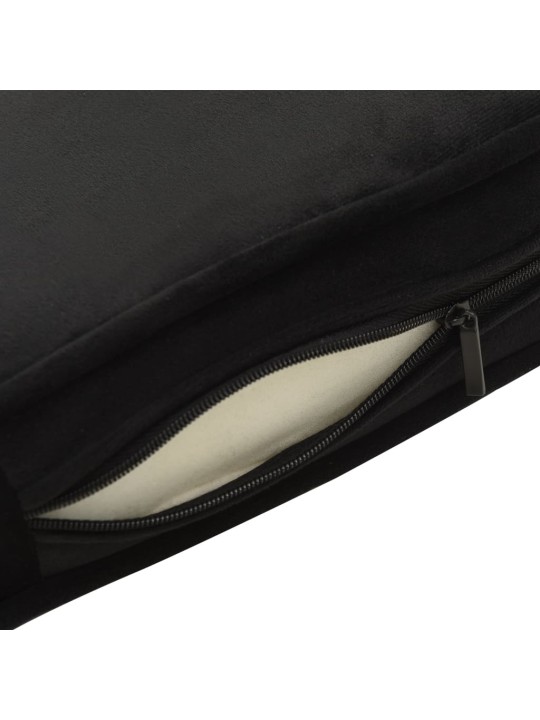 Pohovka pro psy černá 81 x 43 x 31 cm plyš a umělá kůže