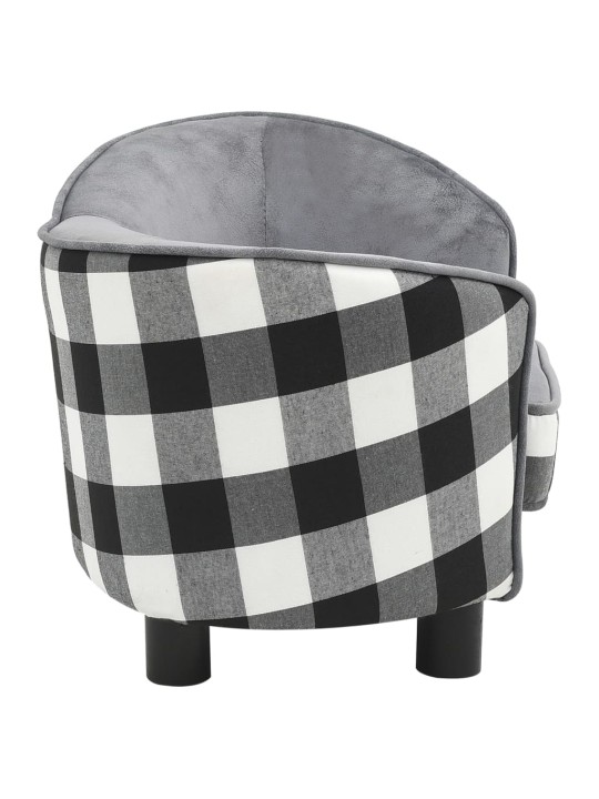 Pohovka pro psy šedá 68 x 38 x 38 cm plyš
