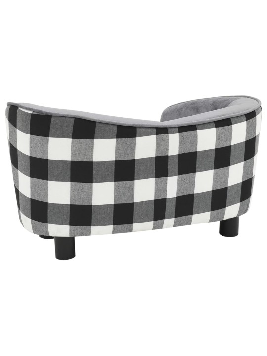 Pohovka pro psy šedá 68 x 38 x 38 cm plyš