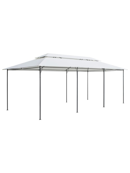 Zahradní altán 600 x 298 x 270 cm bílý 180 g/m²