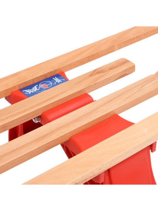 Skládací sněžné sáně s opěradlem 119 cm dřevěné
