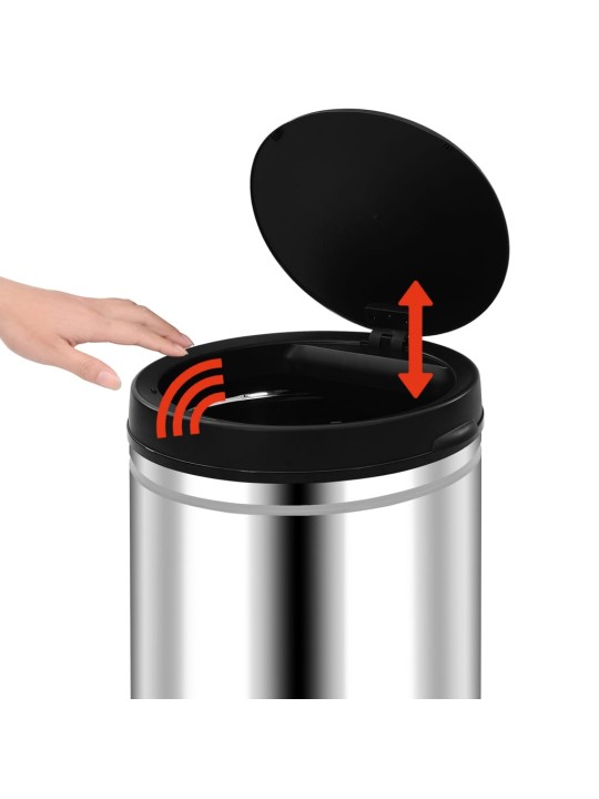 Odpadkový koš s automatickým senzorem 80 l nerezová ocel