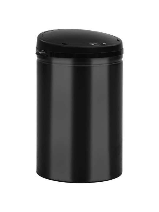 Odpadkový koš s automatickým senzorem 30 l uhlíková ocel černý