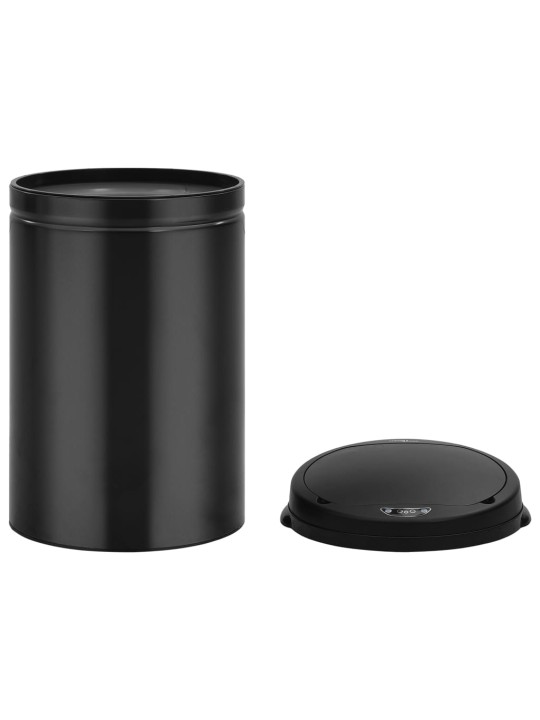 Odpadkový koš s automatickým senzorem 30 l uhlíková ocel černý