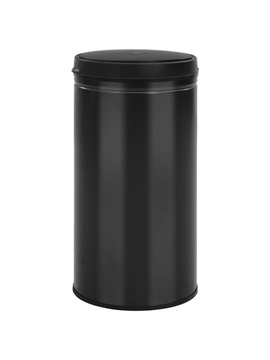 Odpadkový koš s automatickým senzorem 60 l uhlíková ocel černý